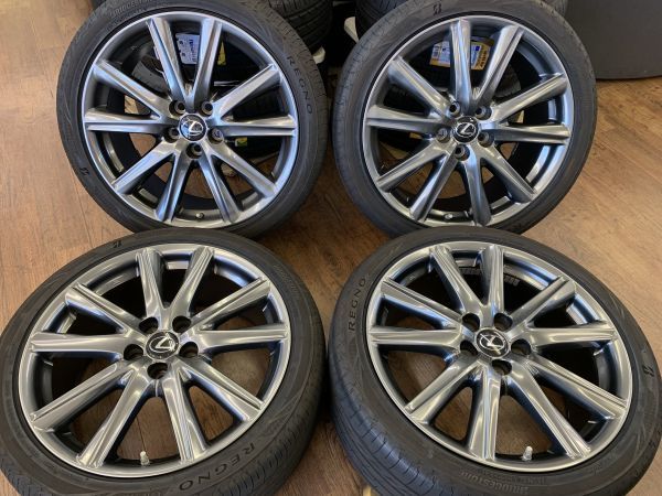 レクサス GS 純正 F-SPORT 19インチ F:8J+45/R:9J+50 114.3-