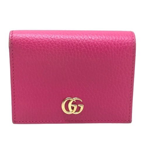 GUCCI グッチ GGスプリーム ミニウオレット 二つ折り財布 ピンク MB fe