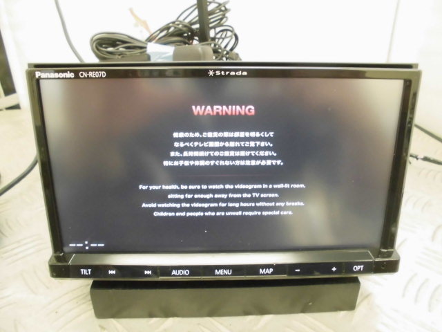 作動確認済み Panasonic パナソニック ストラーダ CN-RE07D SD DVD