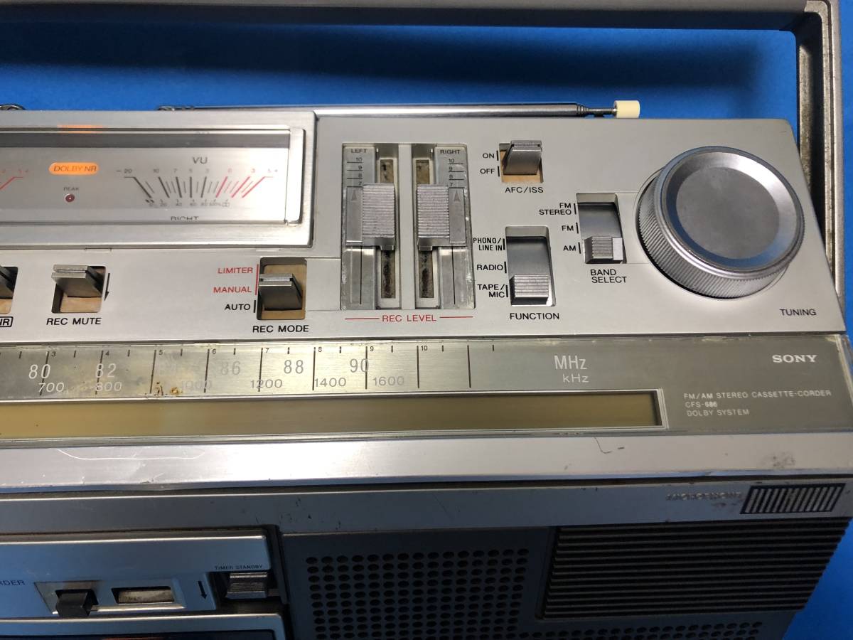 CFS-686 ラジカセ ソニー SONY 昭和レトロ 動作品 ビンテージ Yahoo