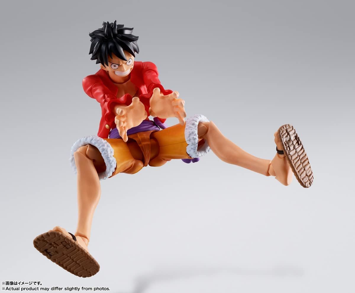 【新品】 S.H.Figuarts ONE PIECE モンキー・D・ルフィ -鬼ヶ島討入- 約145mm ABS&PVC製 塗装済み可動フィギュア 倉庫L