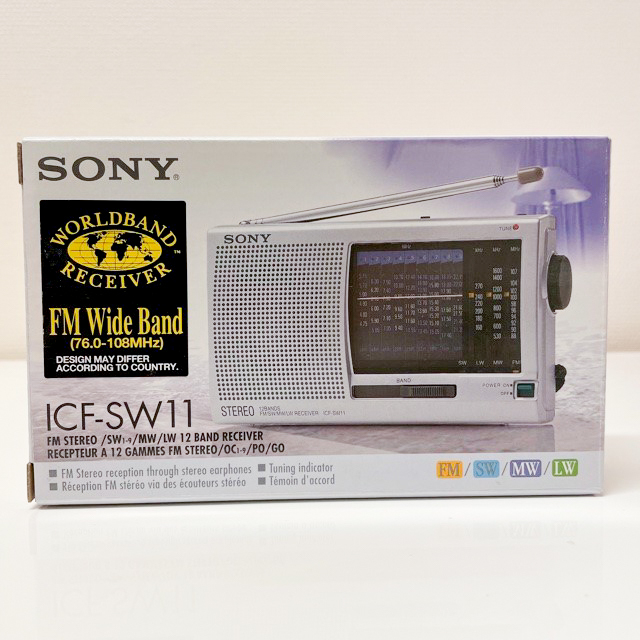 SONY ソニー ICF-SW11 ラジオ FMステレオ/LW/MW/SW1-9 ワールドバンド