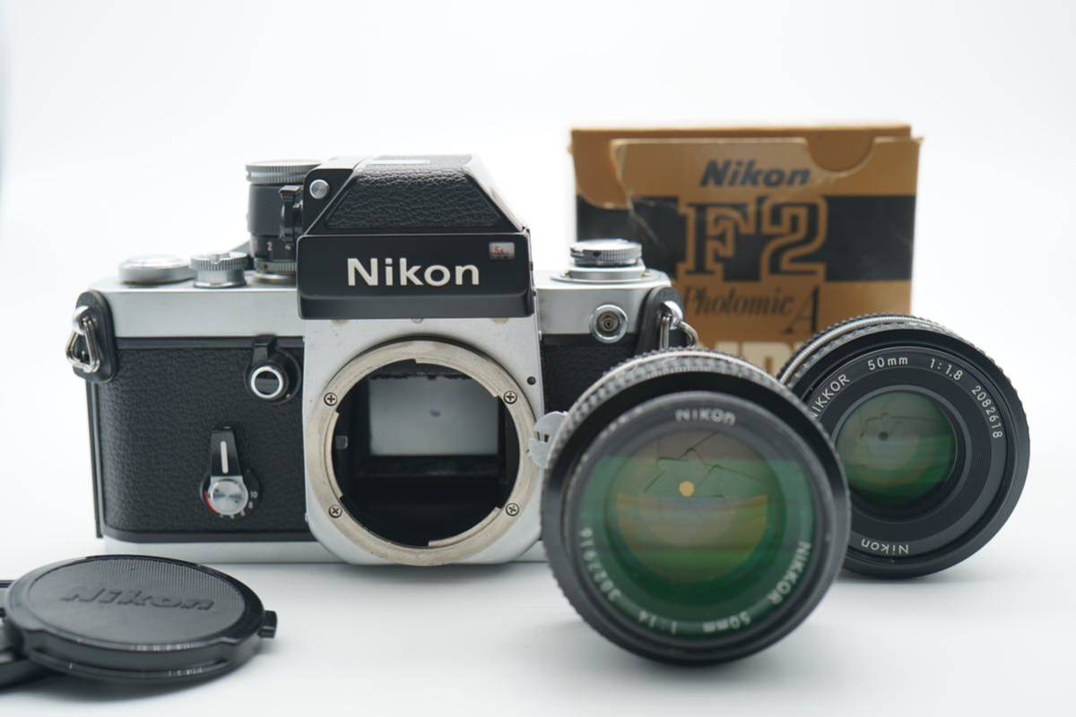 Nikon ニコン F2 一眼レフ フィルムカメラ 1:1.4 f=50mm レンズ 1:4.5 80~