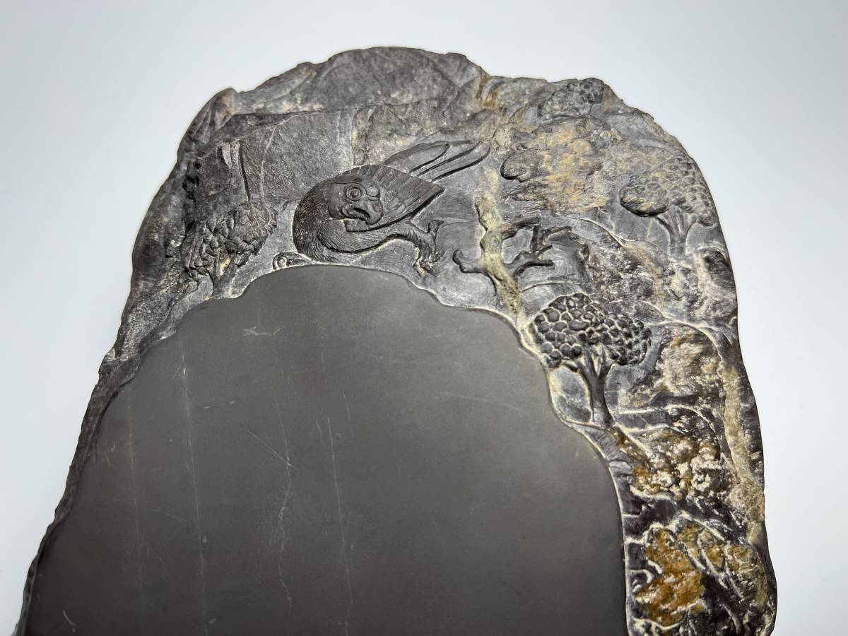 古硯清代老坑唐硯端渓 端渓硯古玩希少物 老坑仔巖極品龍雲古端渓硯石