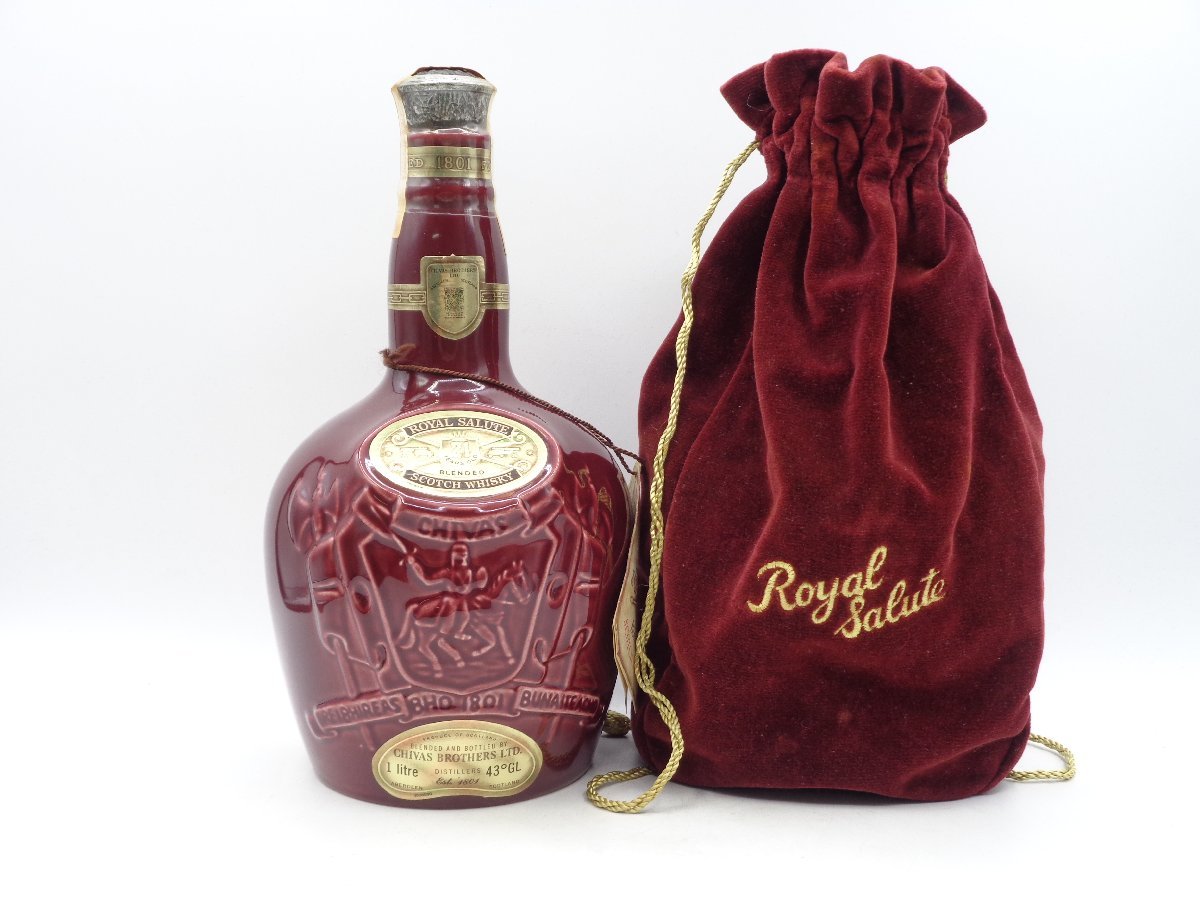 未開栓 ROYAL SALUTE 21年 シーバス ブラザーズ 1000ml 21年 ロイヤル