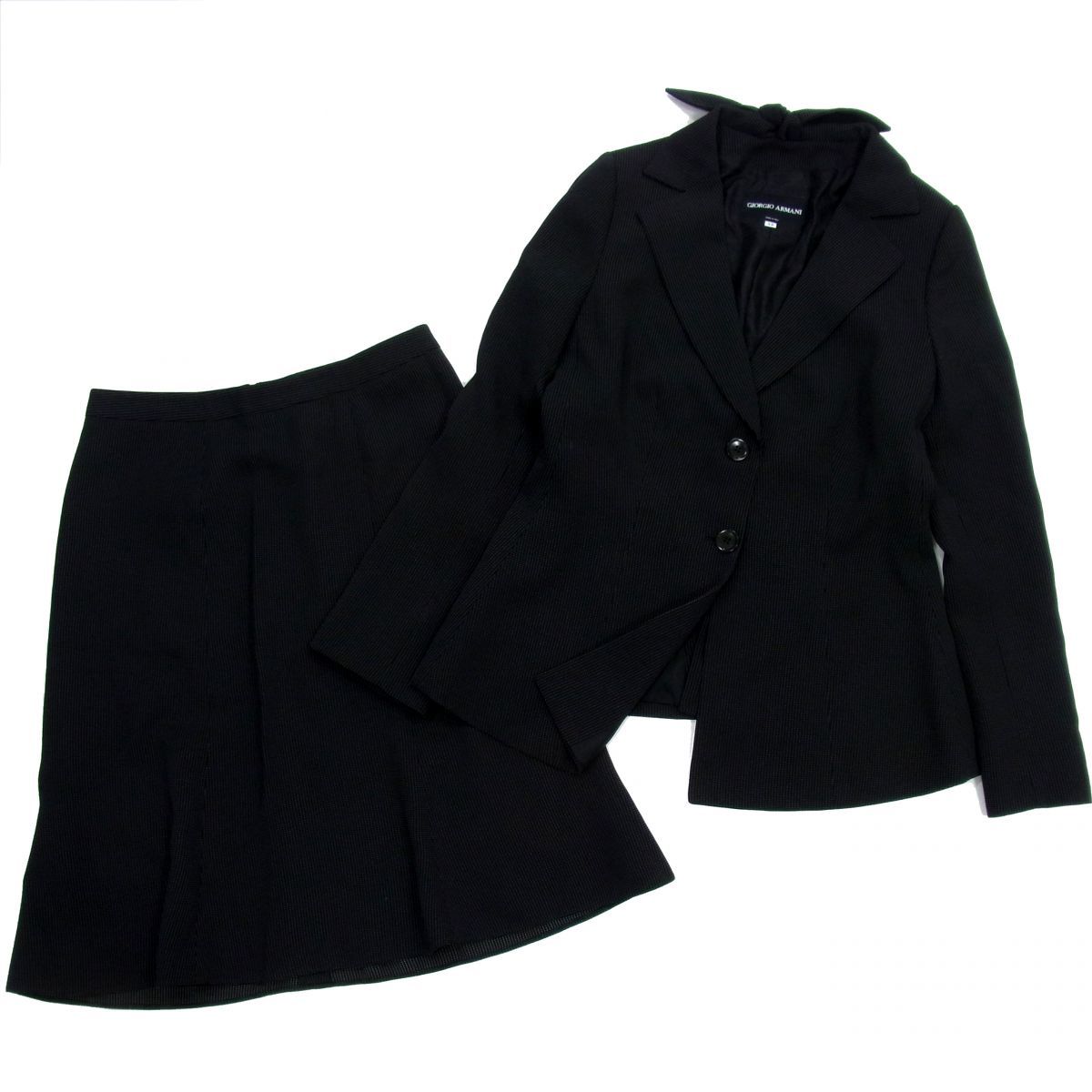 美品□GIORGIO ARMANI ジョルジオアルマーニ スカートスーツ 上下