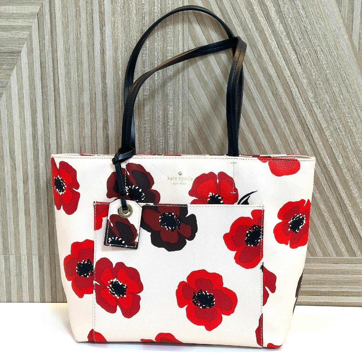 rm) kate spade ケイトスペード トートバッグ 花柄 ハイドレーン 中古 