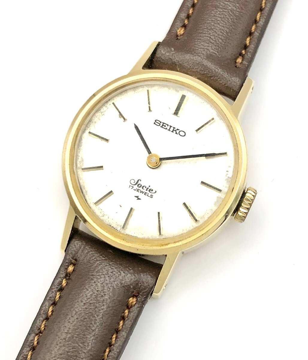 SEIKO セイコー ソシエ 腕時計 Socie 14K 金無垢 0 手巻き 17石 