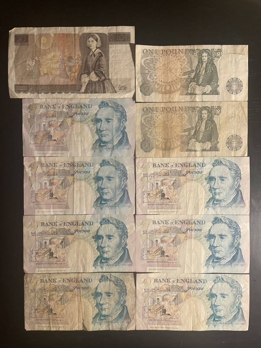 イギリス Great Britain ⁄ 貨幣 良好旧ポンド紙幣 GBP 180イギリス