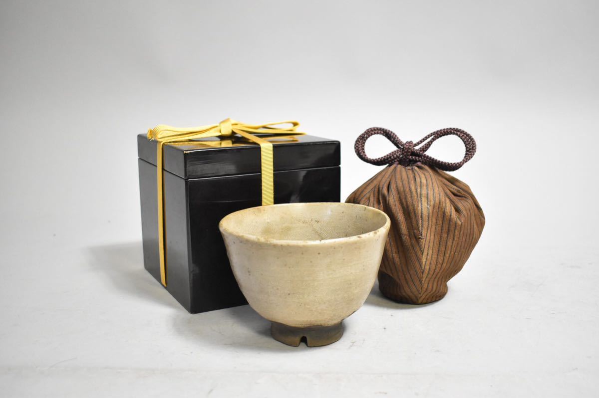 英】410 時代 古萩茶碗 日本美術 萩焼 茶道具 抹茶碗 骨董品 美術品 古 