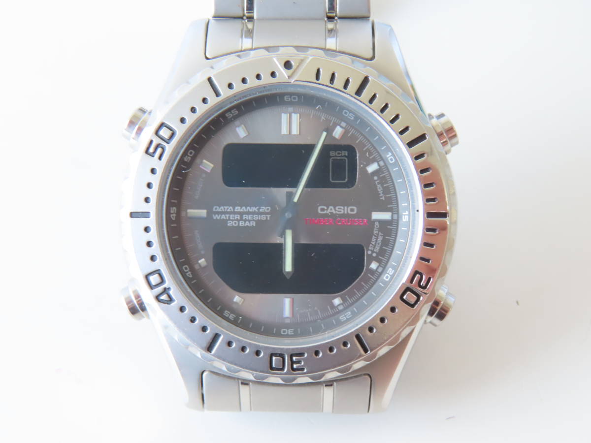 g10【 CASIO 】 カシオ TIC-110 ダータバンク20 TIMBER CRUISER 動作未確認