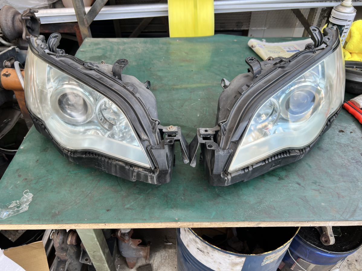 美品】レガシー レガシィ BP5 左右ヘッドライト ブルー 100-20791 HID