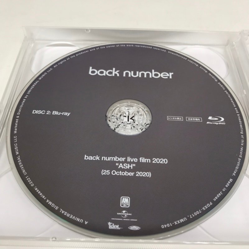 back number 黄色 FC限定 Blu-ray バックナンバー BACK NUMBER
