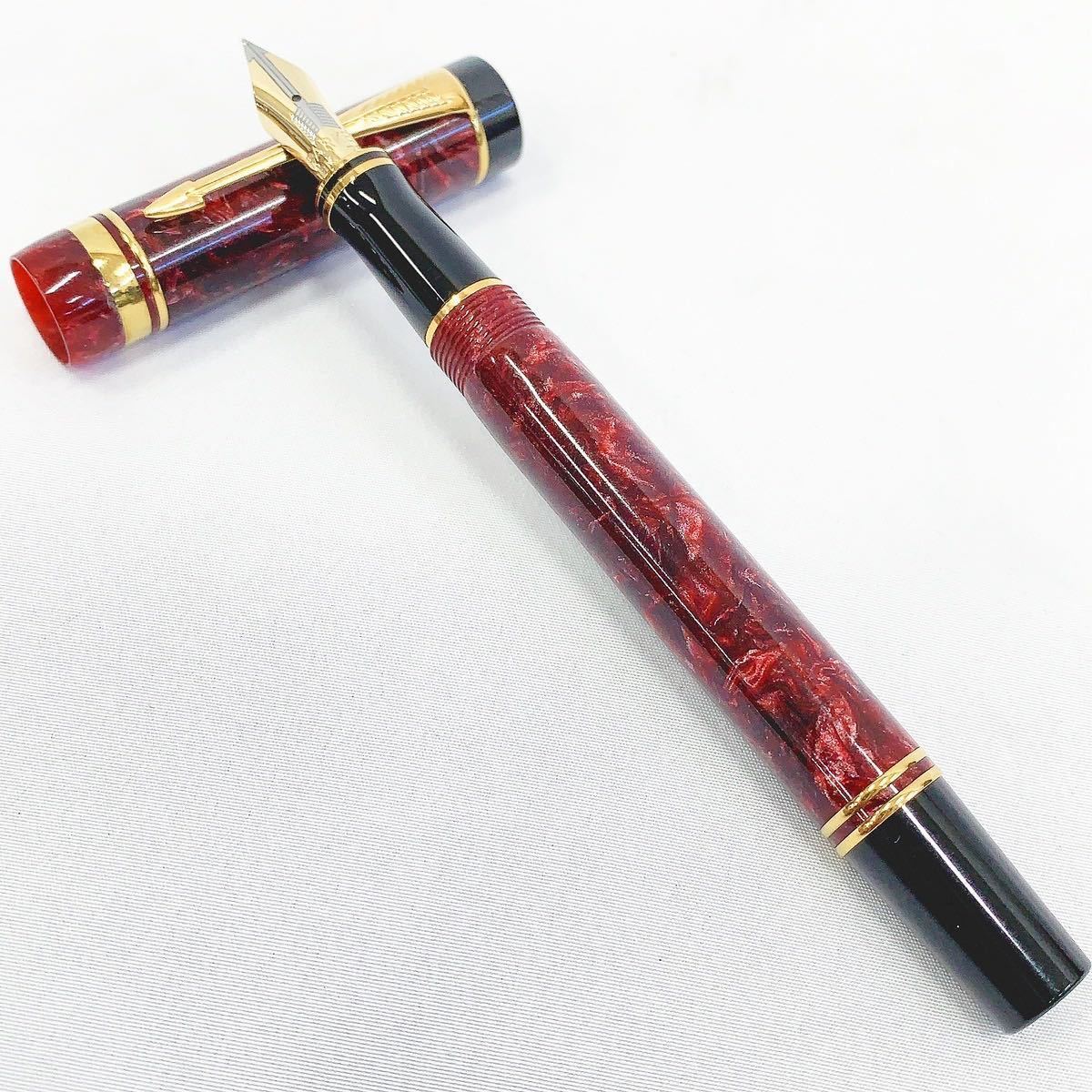 美品 万年筆 PARKER パーカー DUOFOLD デュオフォールド ワインレッド