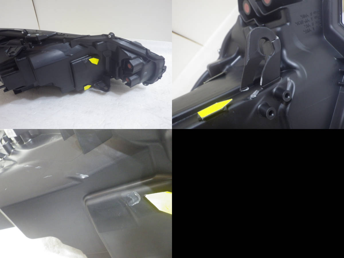 PTM-2595 レンズ良品 ハリアー MXUA80 80系 左 ヘッドライト LED 