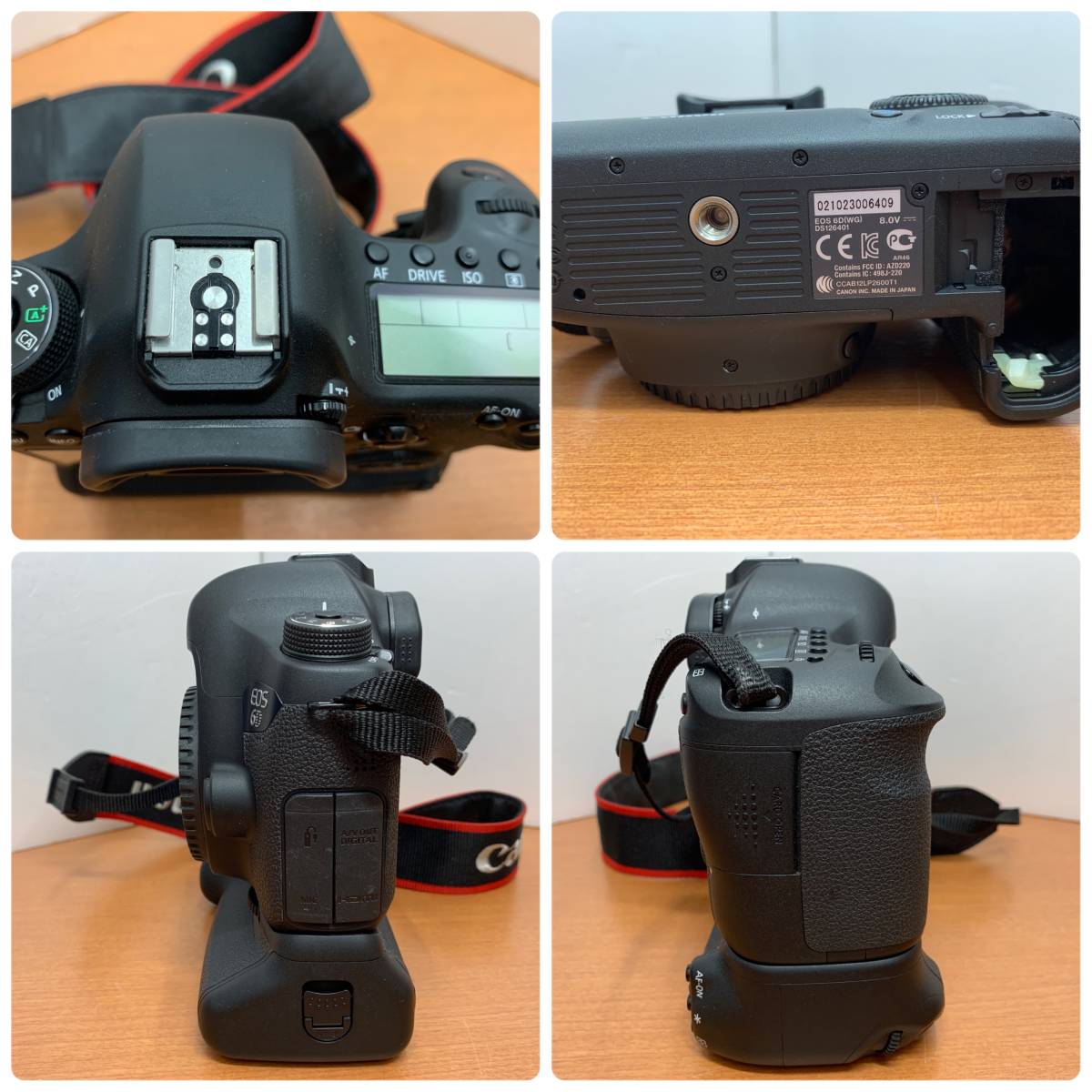H1306 Canon デジタル一眼レフカメラ EOS 6D ボディ バッテリー 
