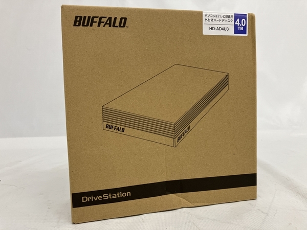 BUFFALO 外付けハードディスク 4TB HD-AD4U3 バッファロー 未使用 未