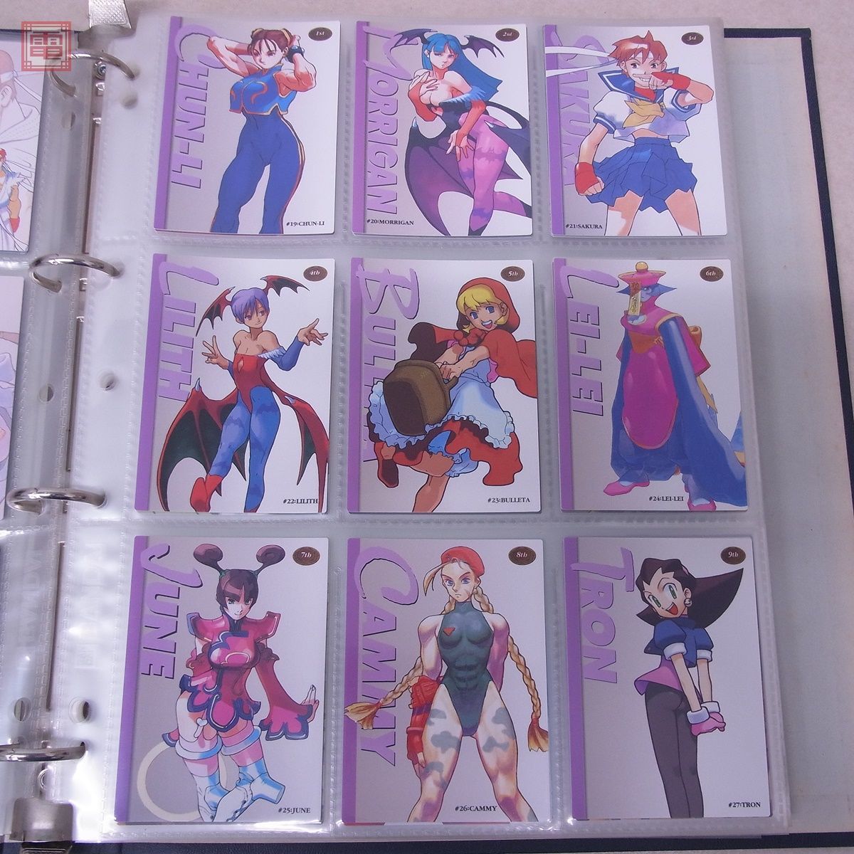 BANDAI カードダスマスターズ ALL CAPCOM WORLD '98 186種全揃い 初版