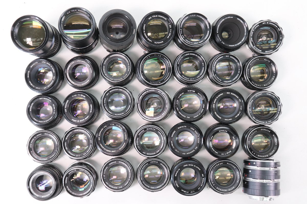34点MINOLTA ミノルタ 単焦点レンズ 一眼レフ カメラレンズ まとめ