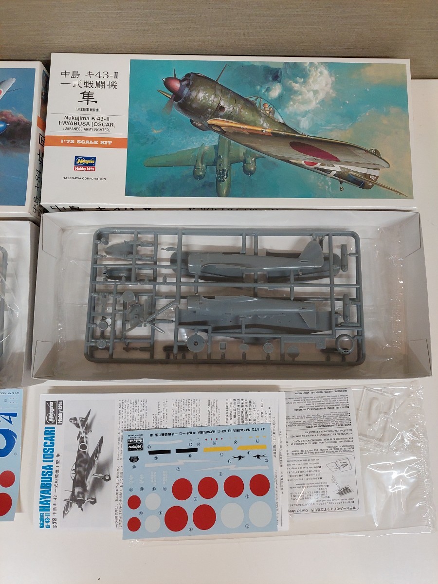 未使用品】ハセガワ 1/72 零戦プラモデル まとめて6点セット 疾風 隼  