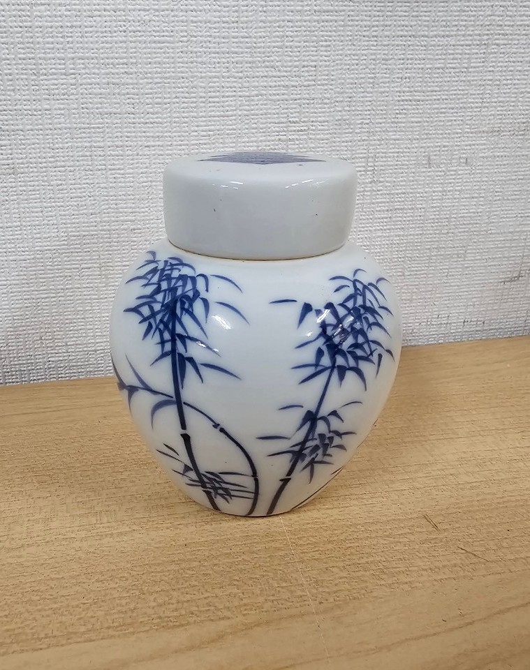 平安清昌 茶入れ 染付祥瑞 角形/京焼/加藤清昌 【公式通販】