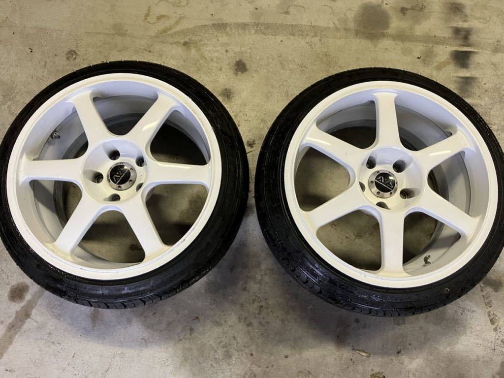 ヨコハマ AVS Model6 17インチ 9j +35 114.3 2本 ドリケツ等(社外品  