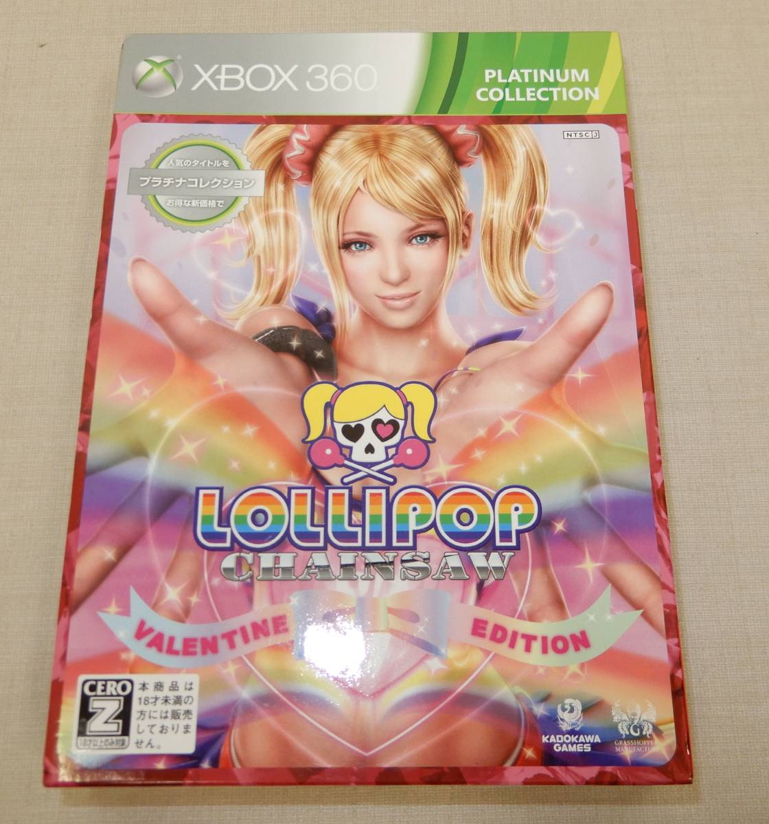 M389/XBOX360 ロリポップチェーンソー バレンタインコレクション CEROZ/ゲームソフト 角川ゲームス ドルビーデジタル プラチナコレクション