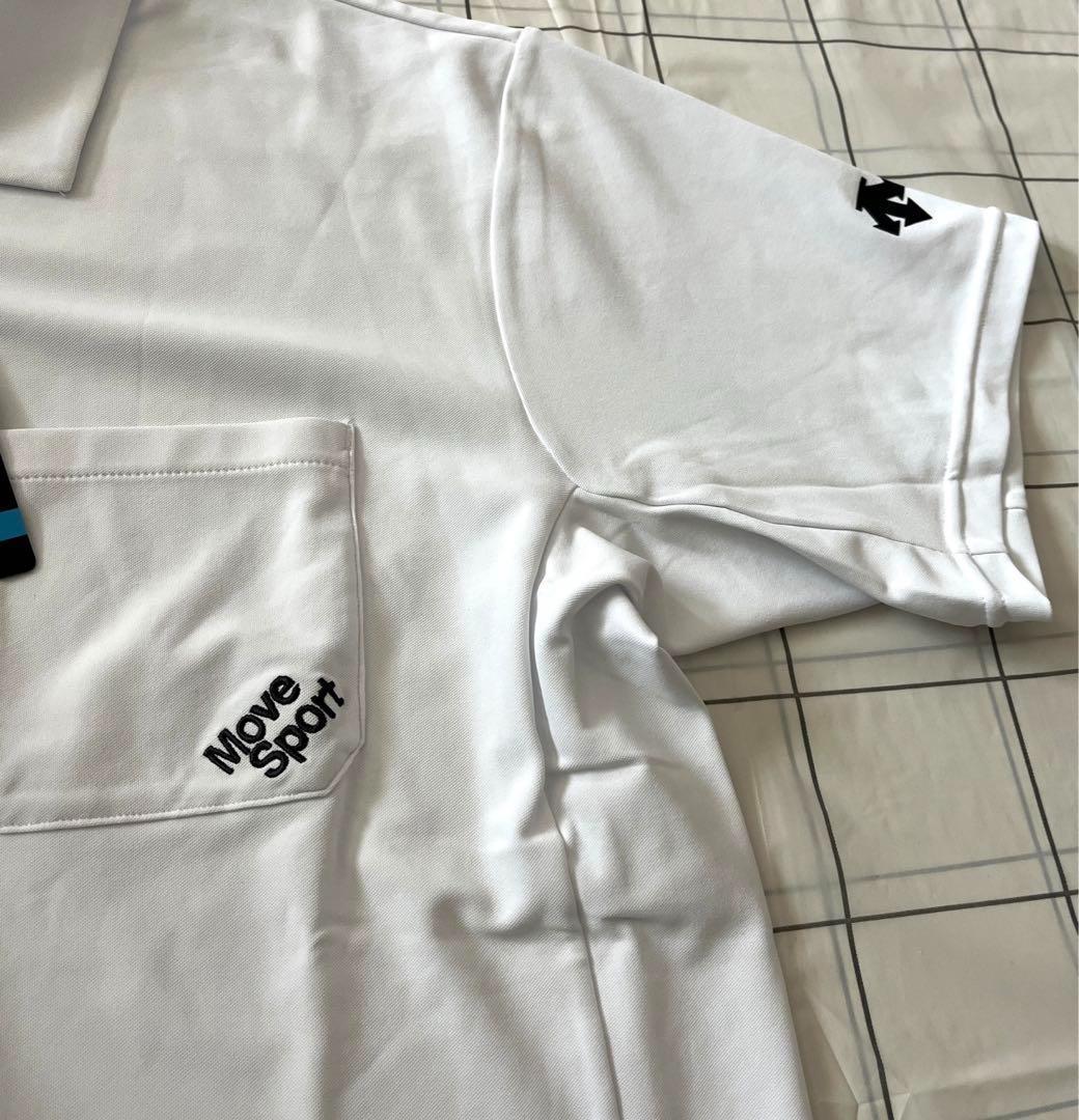 DESCENTE デサント ポロシャツ 半袖 白 DMMTJA71 新品 XO 3L 【公式
