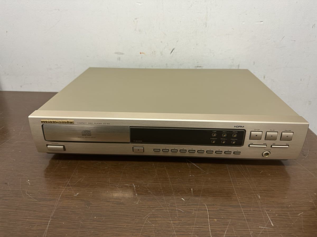 I # 美品 MARANTZ CD-63F CDプレーヤー 本体のみ リモコン無 マランツ 動作確認済み トレイ鳴きします