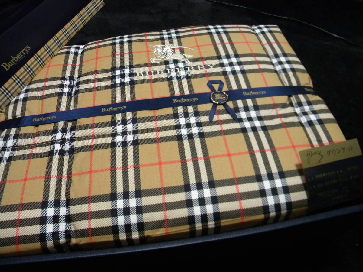 ★即決★バーバリー★ダウンケット 羽毛肌掛けふとん★ダウン88% フェザー12%★150cm×210cm★西川産業株式会社 日本製★