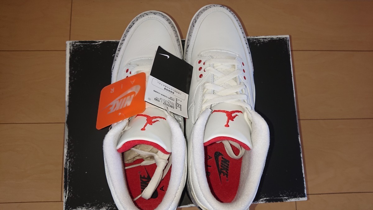 NIKE AIR JORDAN 3 RETRO WHITE CEMENT REIMAGINED 28.5cm