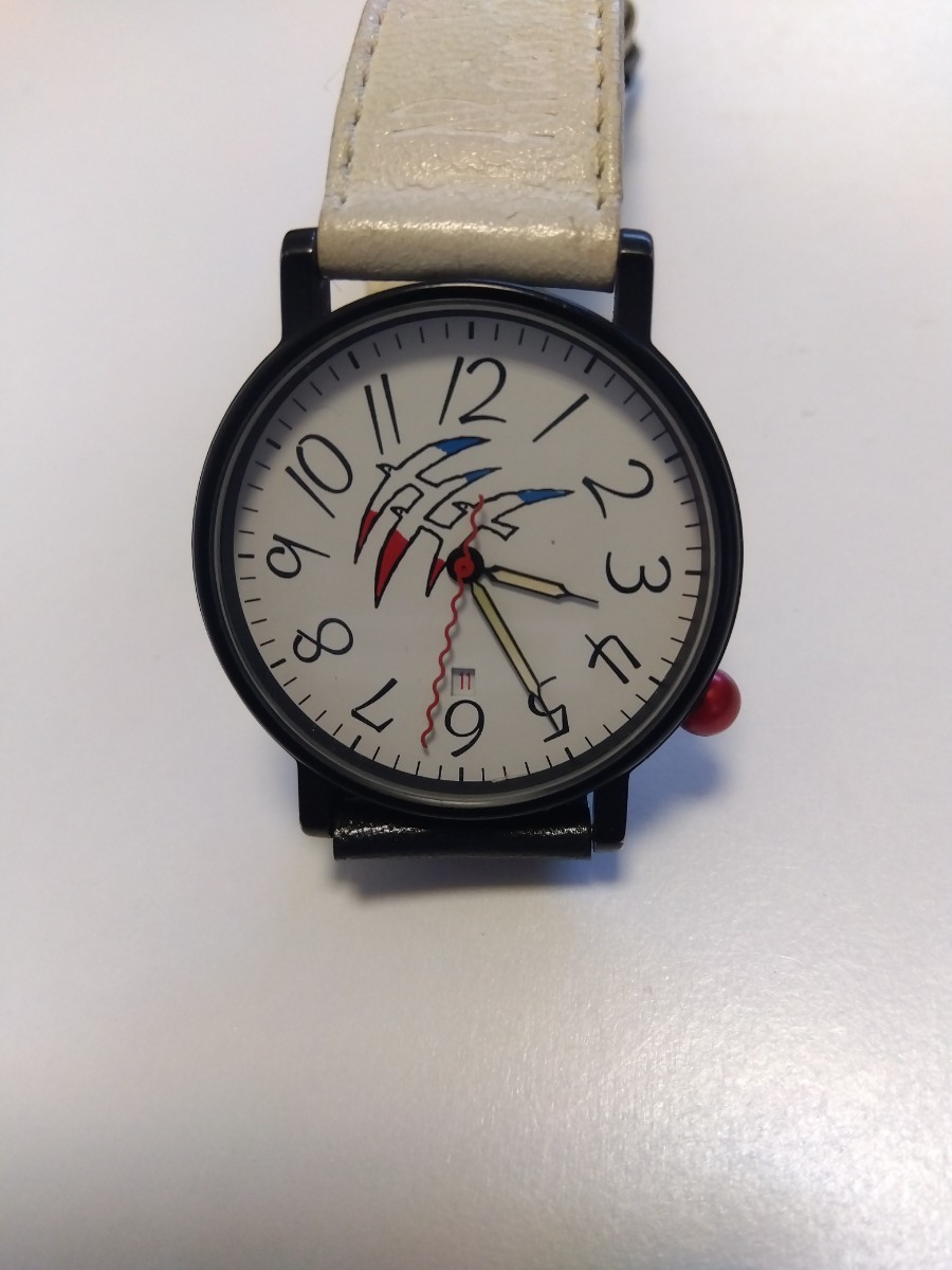 【稼働品・電池交換済み】 Alain Silberstein (アラン・シルベスタイン) ２石 クオーツ カレンダー 【008】