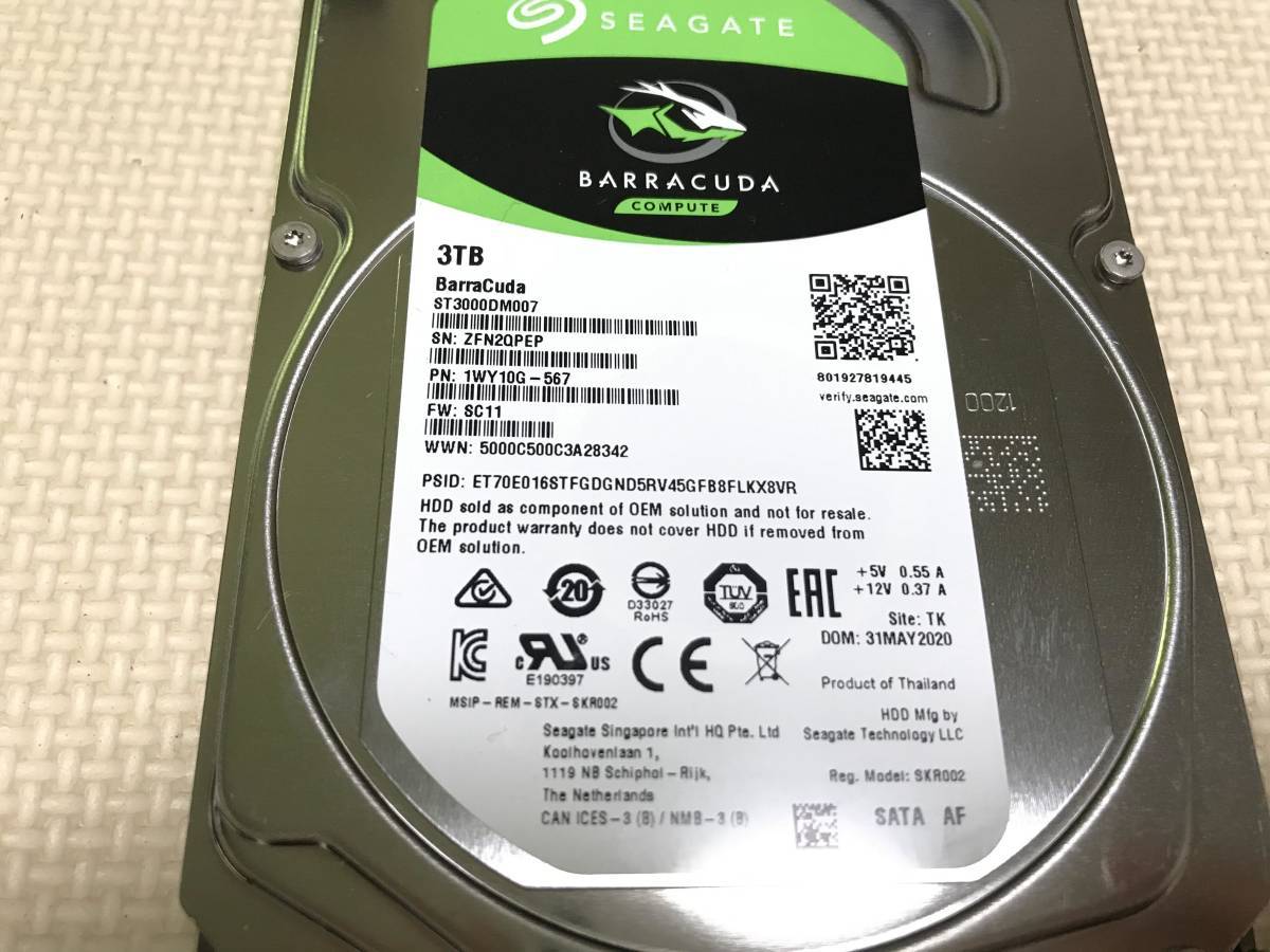 シーゲート　4TB 2392時間 ST4000DM004 Seagate HDD 4TB 正常 使用時間 SEAGATE [4TB - 価格.com