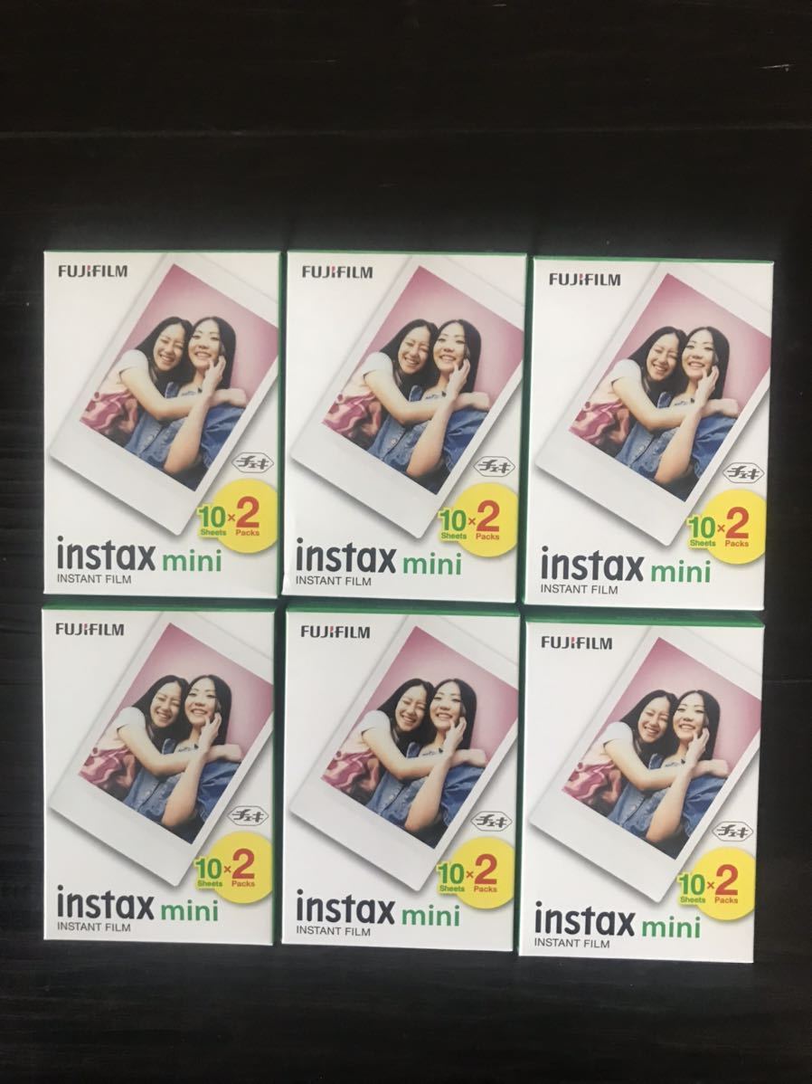 富士フイルムFUJIFILM インスタントカメラ チェキ用フィルム 20枚入×6箱。合計120枚　有効期限25年3月