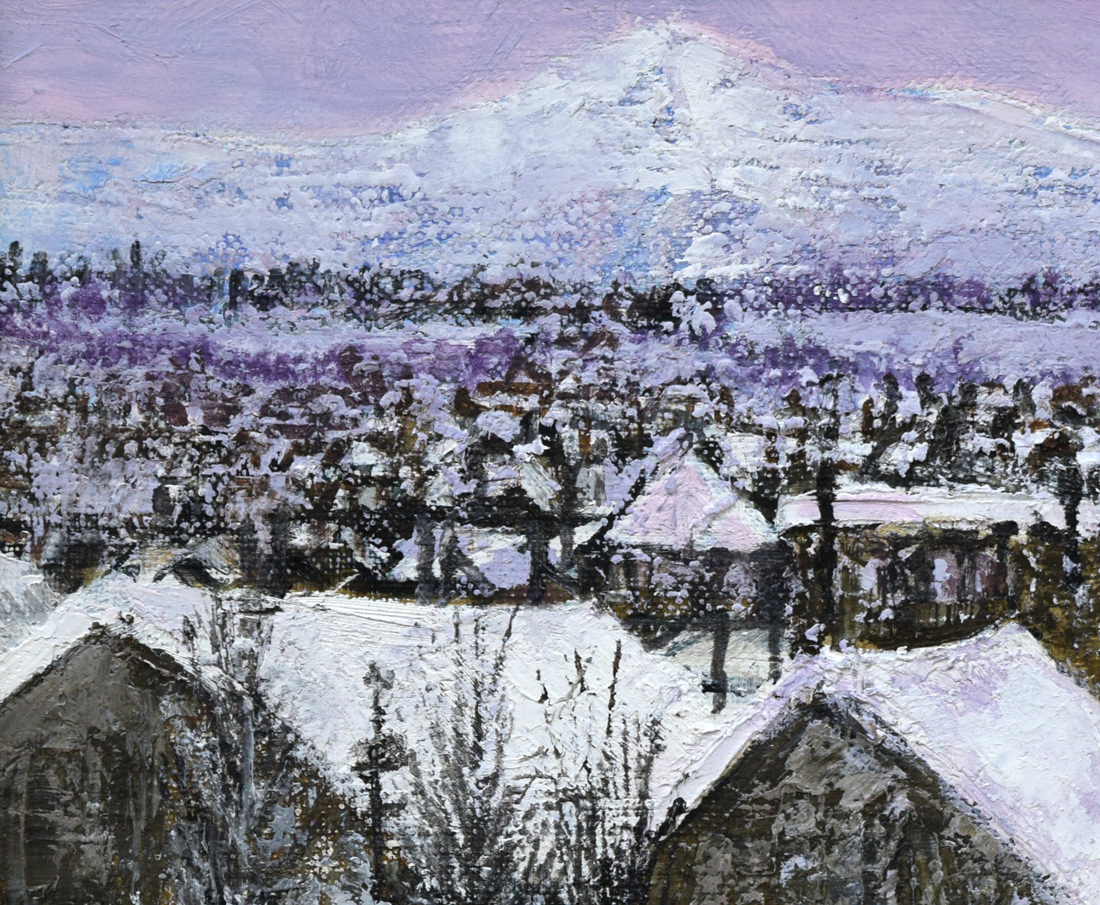 ☆伊藤伊八☆「 冬景色 (仮）」油絵　F6号 小竹美術 伊藤 伊八 小樽運河 油絵 F6号 日展会友 一水会会員 道展会員