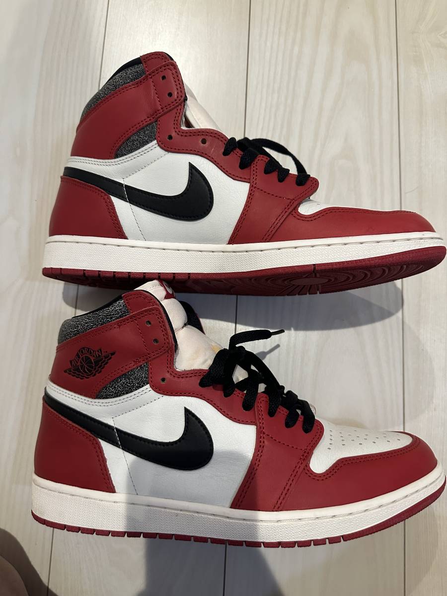 美品 30cm NIKE ナイキ AIR JORDAN 1 HIGH OG LOST ＆ FOUND CHICAGO 