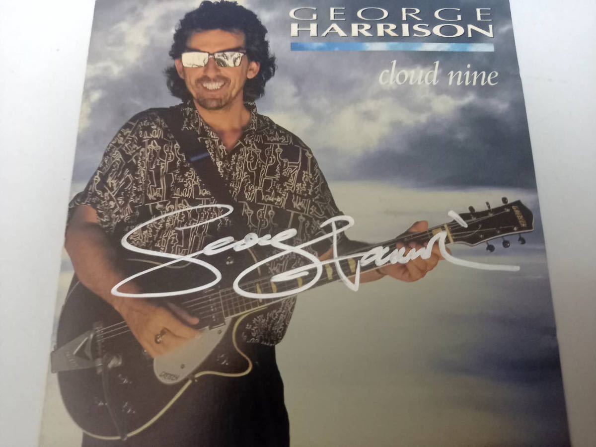 ジョージハリスン/George Harrison 直筆サイン入りCD 英国ジェネシス