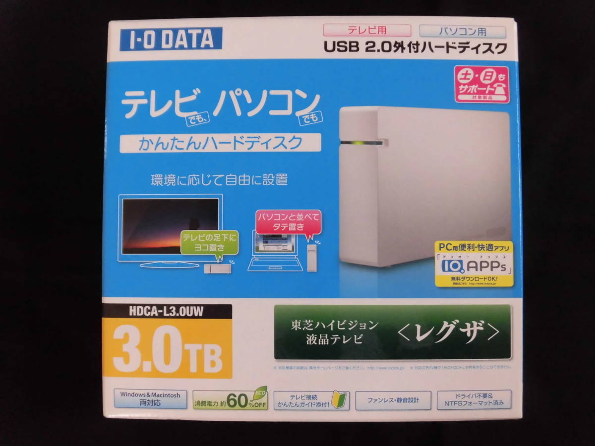  I O DATDA HDD 外付け ハードディスク 3TB HDCA-L3.0UW み 2011年購入 DVD Blu-ray録画容量増設にも(2TB～)｜売買されたオークション情報、yahooの商品情報をアーカイブ公開 - オークファン USB