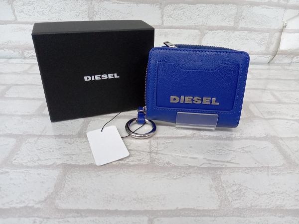 美品 DIESEL X07190 ディーゼル メンズ ユニセックス ブルー 二つ折り