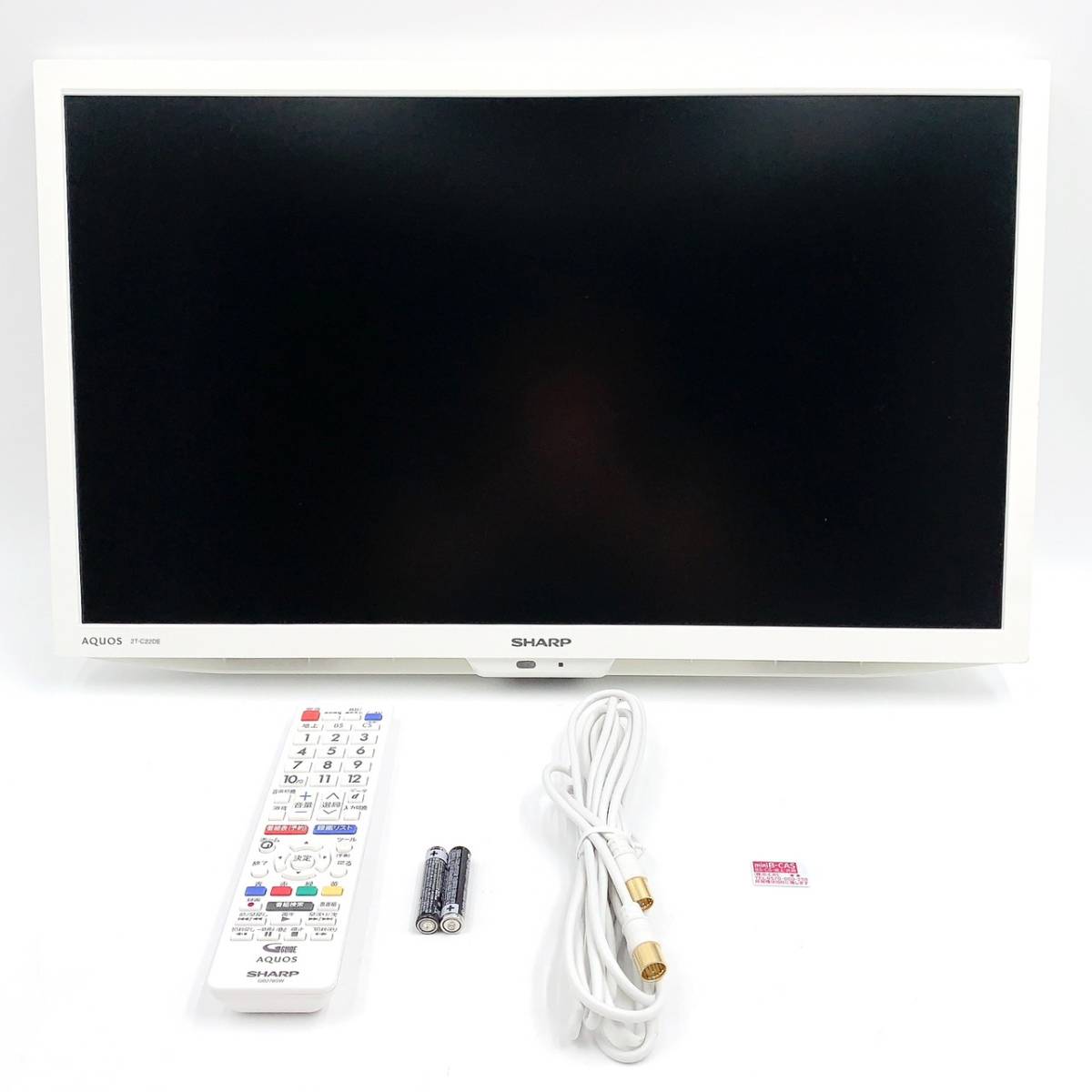 最新作，100%新品 AQUOS 2T-C22DE-W フルハイビジョン シャープ 22V型 液晶テレビ 外付けHDD裏番組録画対応 2021年モデル ホワイト(液晶)｜売買されたオークション情報、yahooの商品情報をアーカイブ公開 - オークファ 液晶