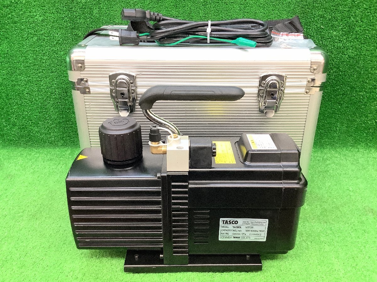 中古品 イチネンTASCO タスコ インバーター式真空ポンプ TA150GL ※本体+ケースセット