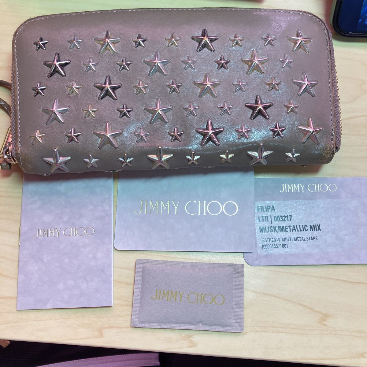 ジミーチュウ 長財布 ラウンドファスナー レディース長財布 JIMMY CHOO