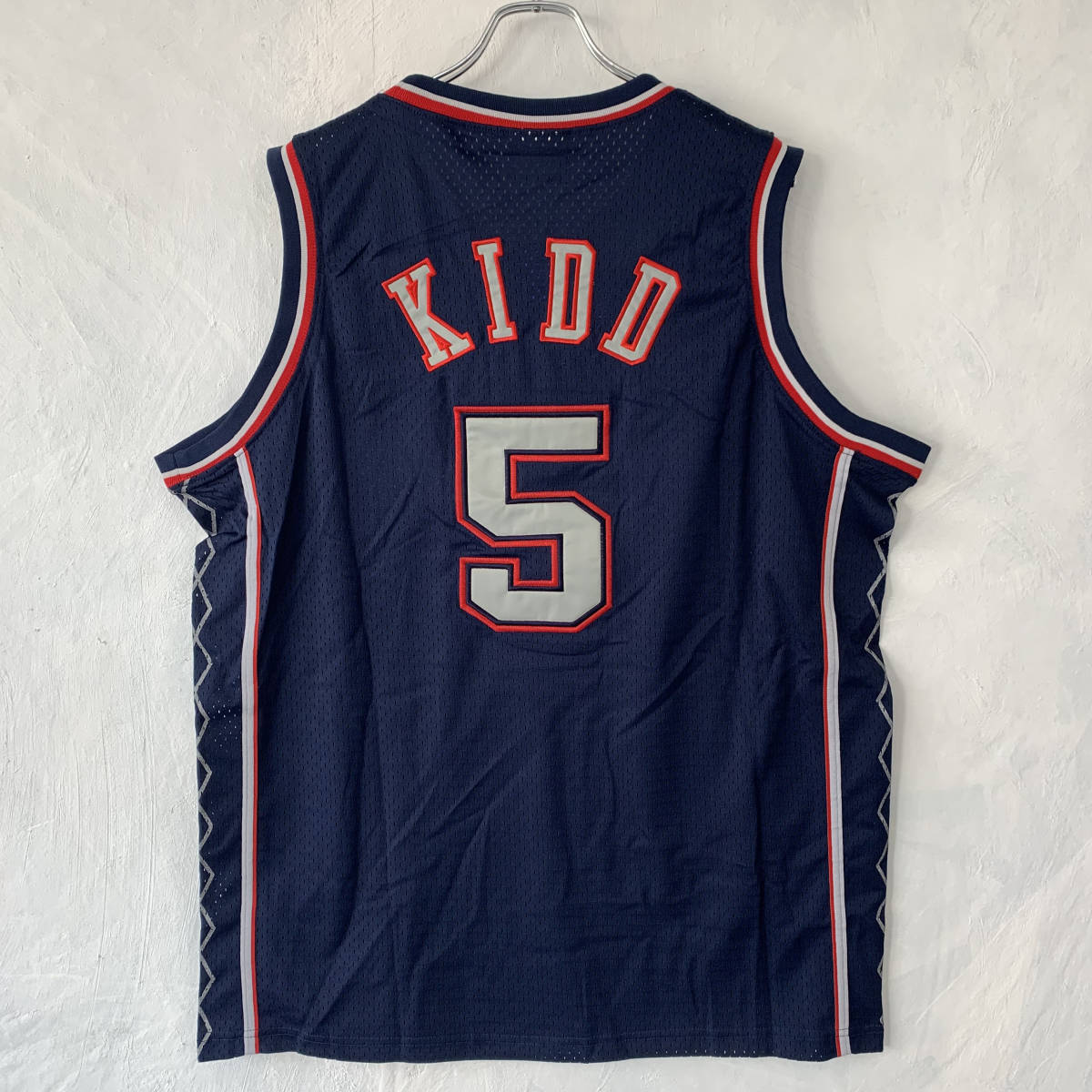 majestic × HARDWOOD CLASSICS #5 Jason Kidd New Jersey Nets 