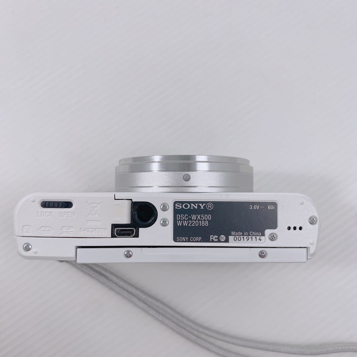 SONY DSC-WX500 ホワイト ソニー コンパクトデジカメ 稼働品 充電器付 