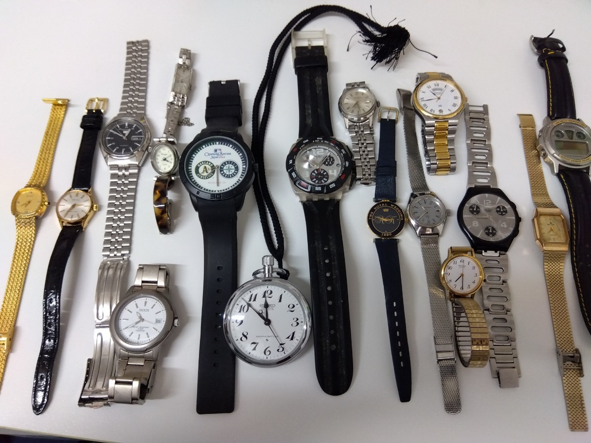 △ １円スタート セイコー カシオ CASIO CITIZEN SEIKO 腕時計 まとめ売り ジャンク時計 稼働 不動