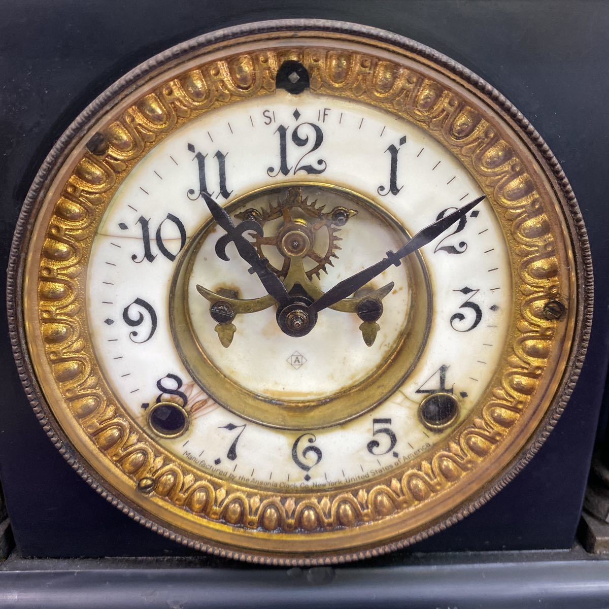 アンソニア 置時計 ゼンマイ式 アンソニア時計Ansonia clock ゼンマイ 