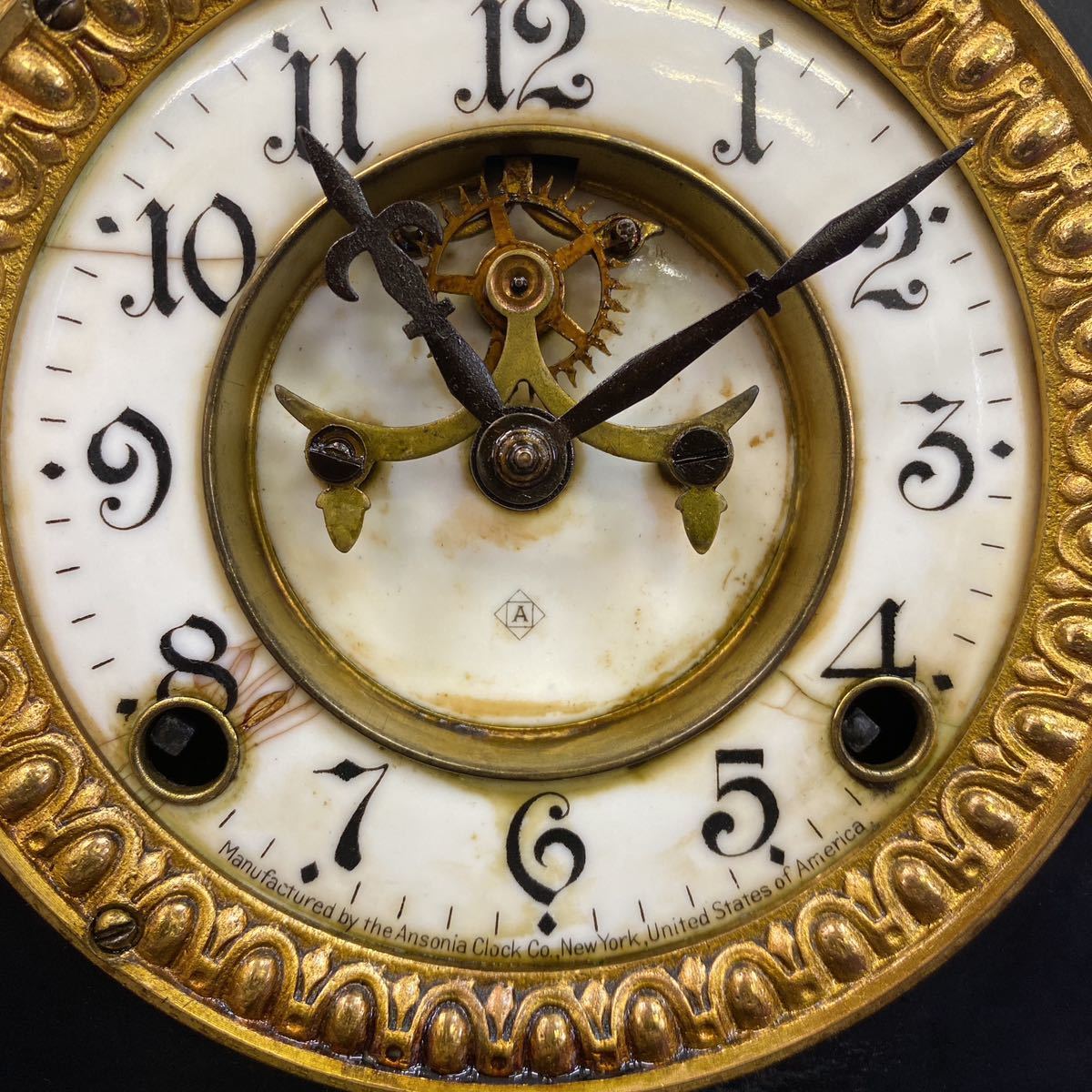 アンソニア 置時計 ゼンマイ式 アンソニア時計Ansonia clock ゼンマイ 