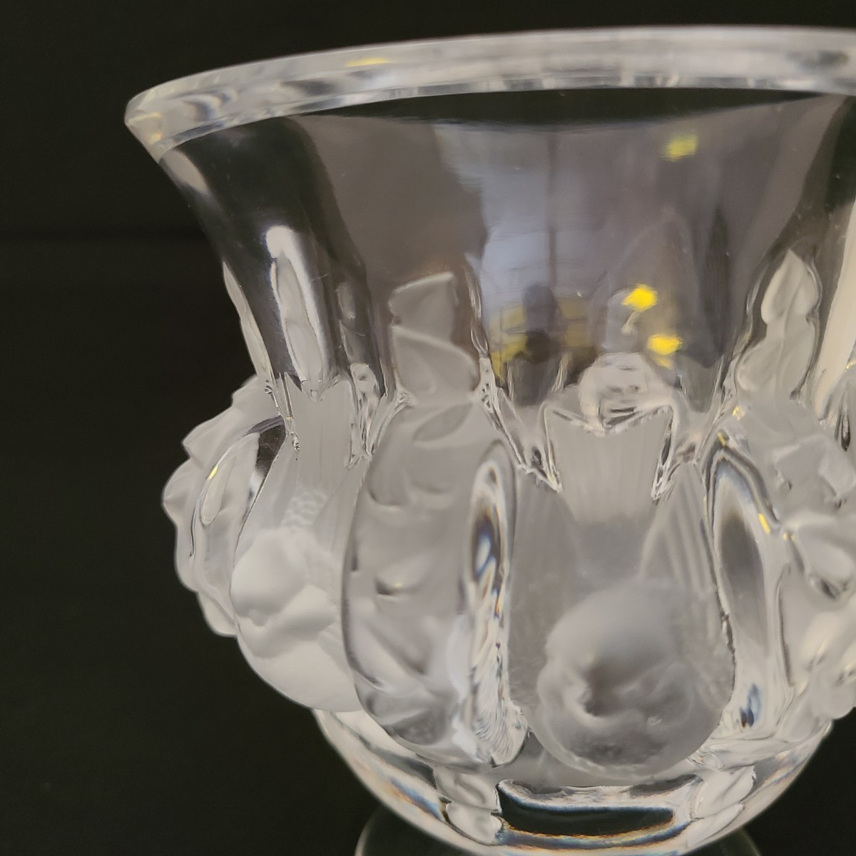 LALIQUE ラリック『 Dampierre ダンピエール』 花瓶 小鳥 ラリックダン