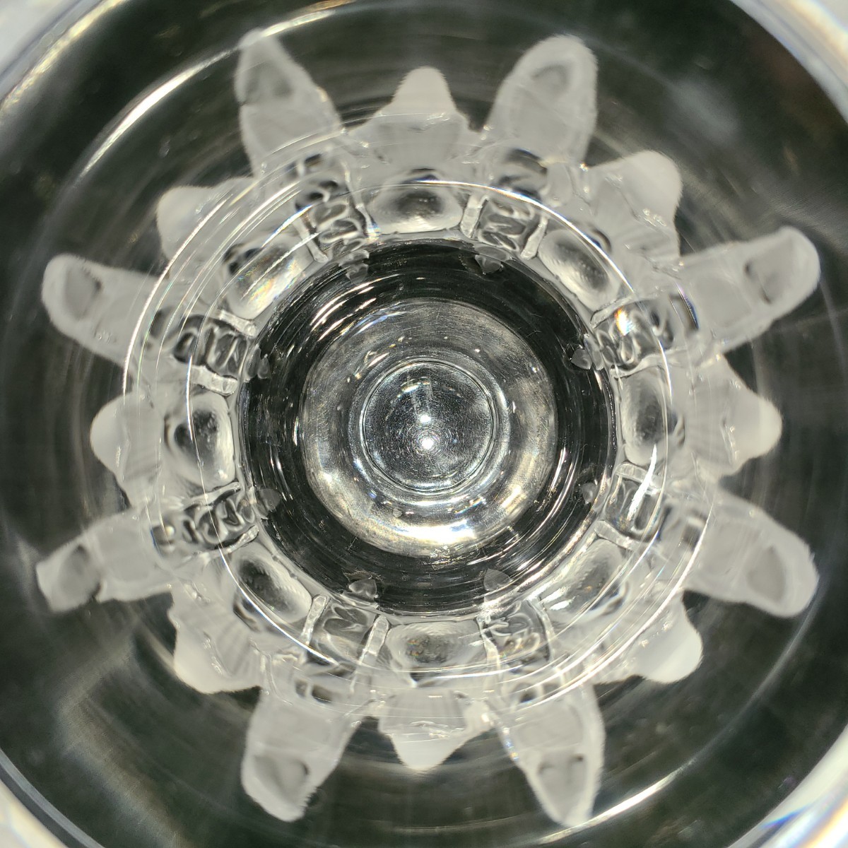23☆ LALIQUE クリスタルガラス ダンピエール 小鳥 花瓶 フラワー