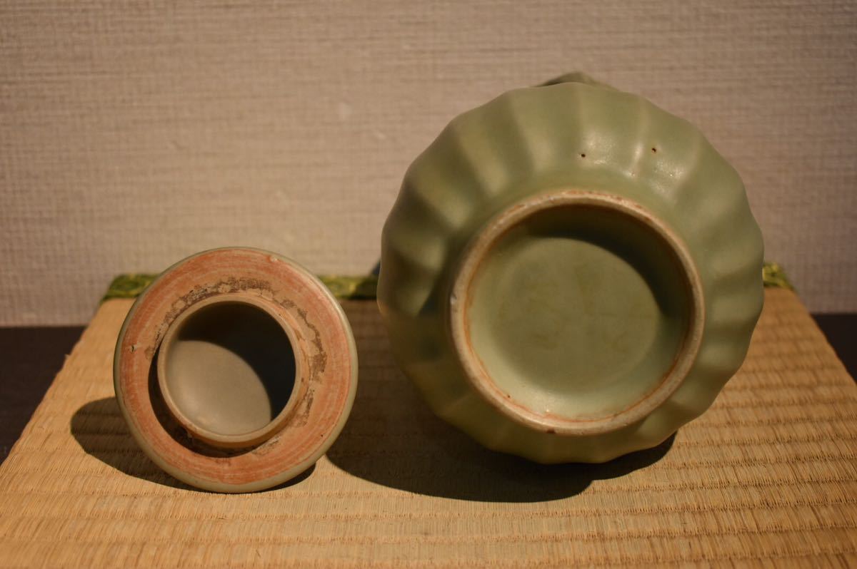 GEZ1015コレクター所蔵品時代 越州窯獅子壺 ⁄朝鮮美術 骨董 | GEY350